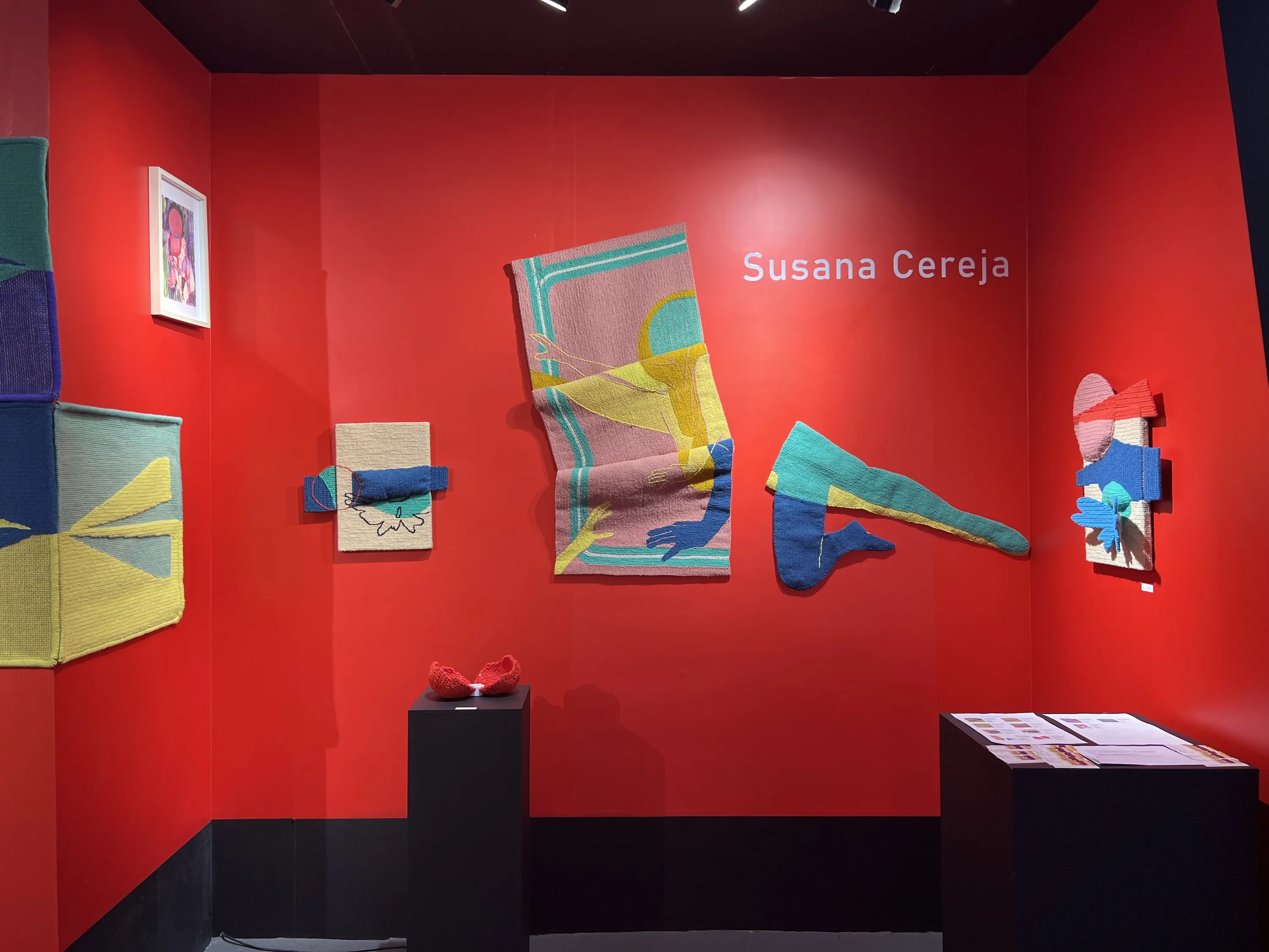 Works by Susana Cereja installed at the Hangzhou fair