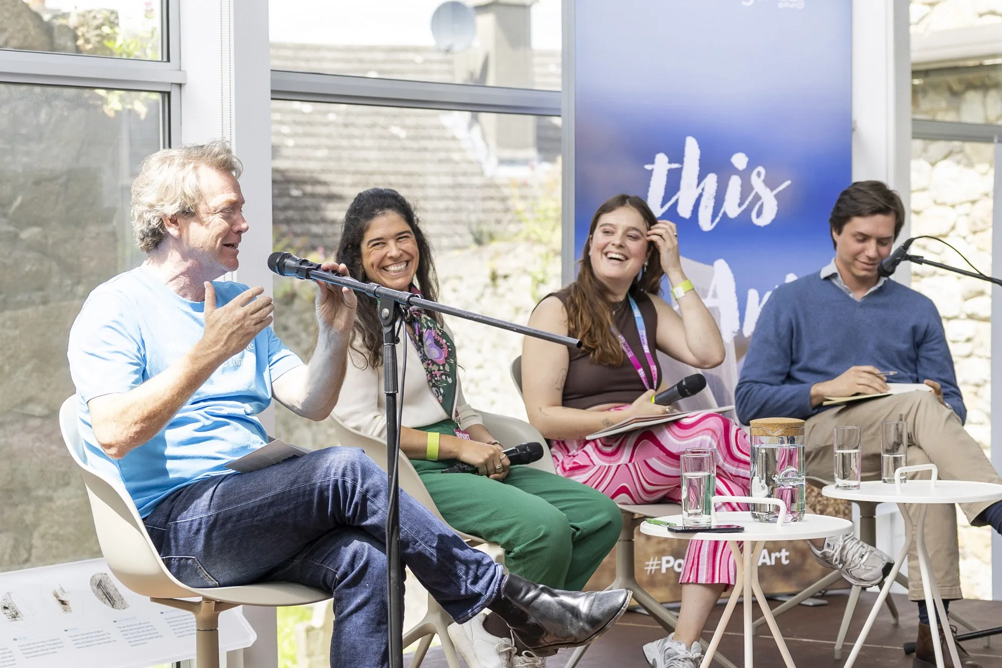 Susana Cereja during the Dalkey Book Festival panel