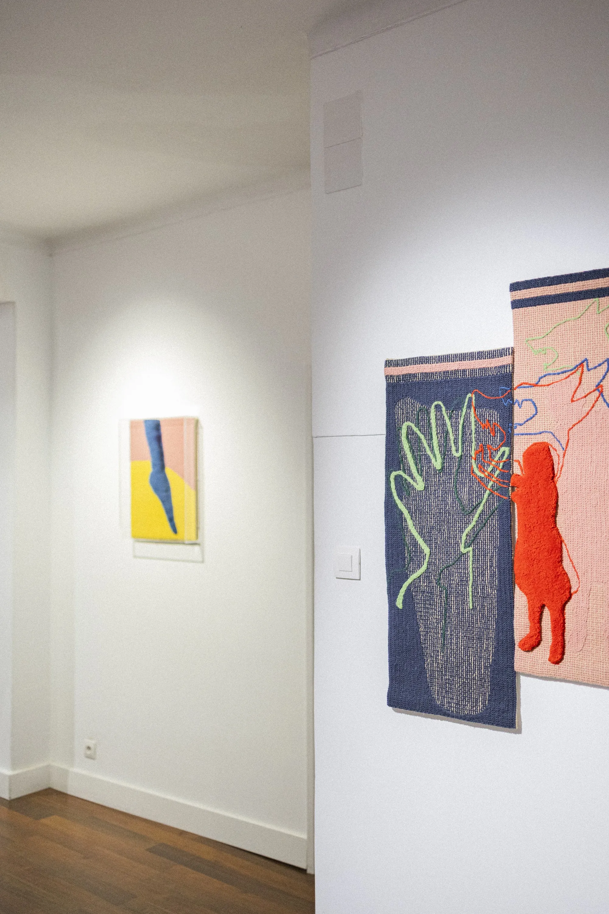 Gallery view of works presented in ÁGORA