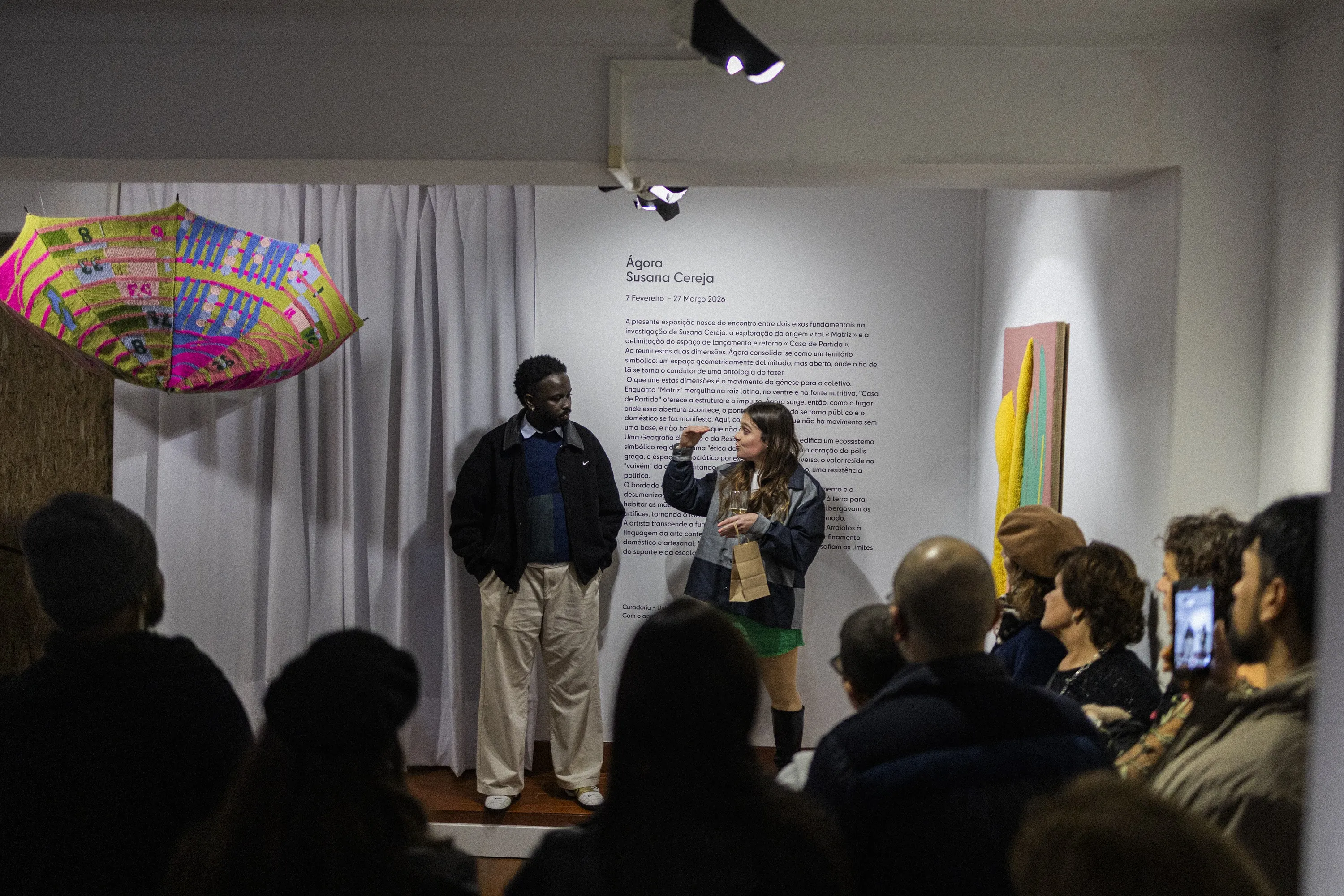 Public talk during ÁGORA at Ponto Kultural