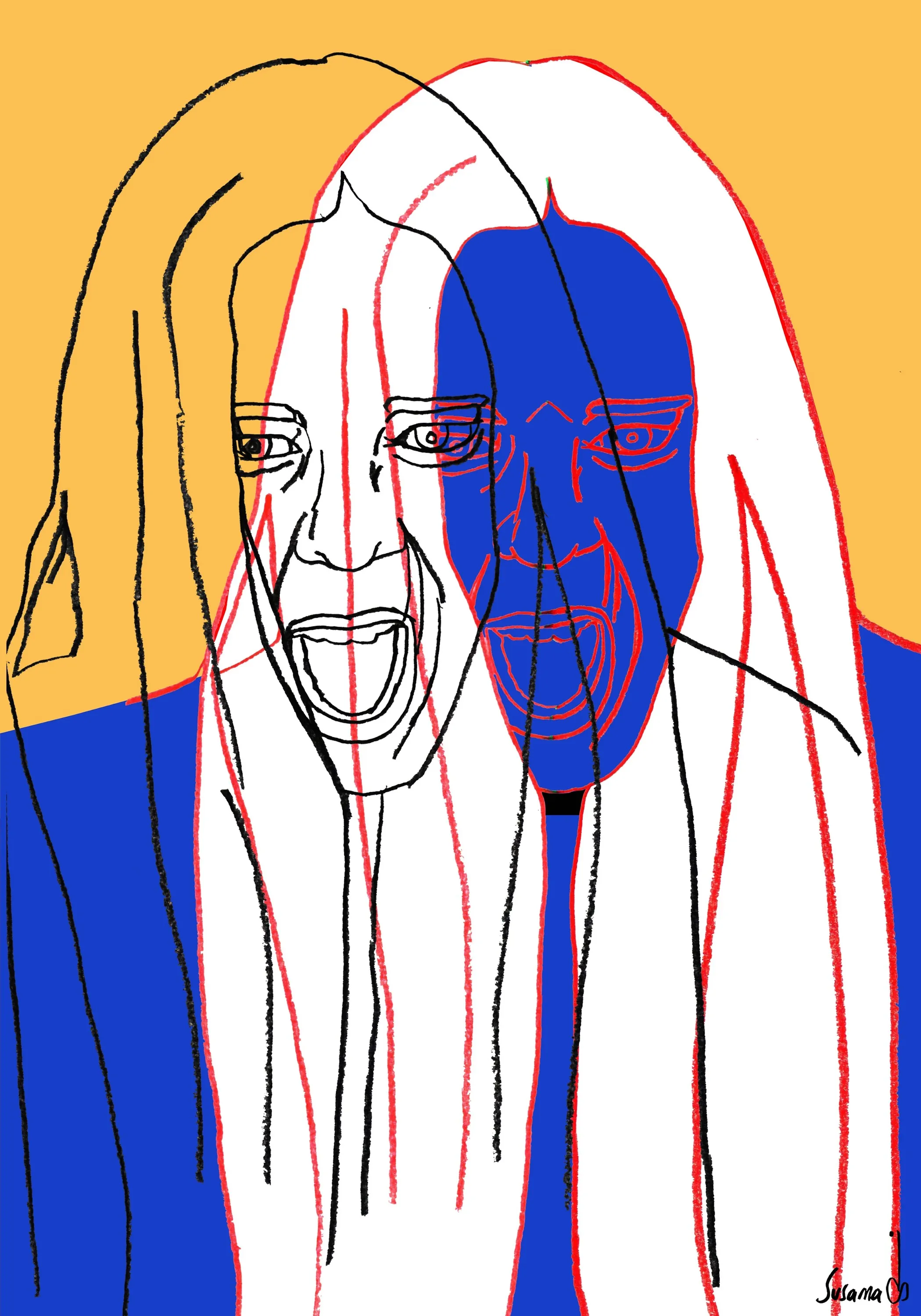 Detail 2 of Scream & Shout by Susana Cereja