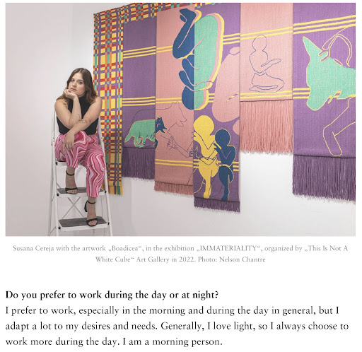 INTERVIEW WITH SUSANA CEREJA — 15