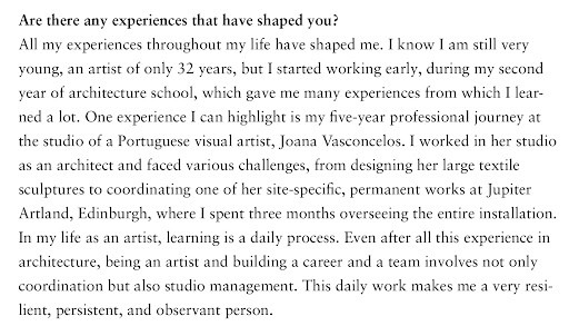 INTERVIEW WITH SUSANA CEREJA — 8